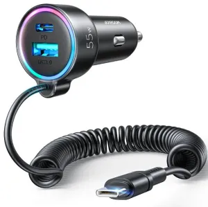 Joyroom Jr-Cl07 3-In-1 Wired Car Charger (Type-C) Gift Ideas Galore Shop Smart Deals