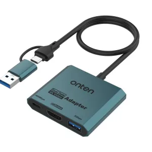 Exclusive Savings Event Onten Uca303 3-In-2 Usb-C &Amp; Usb-A To Hdmi 4K@60Hz Adapter