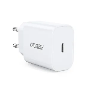 Choetech Pd5005 Fast Type C Wall Charger 20W White - Eu Plug Today Only Savings