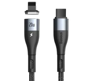 Baseus Zinc Magnetic Safe Fast Charging Data Cable Type-C To Iphone 20W 1M Black Shop Now Save