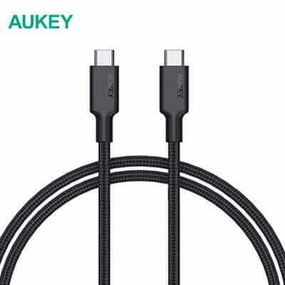 Trending Now Offer Aukey Cb-Cd21 100W Gen2 E-Marker Pd Usb 3.1 Usb C To C Cable 1.2M