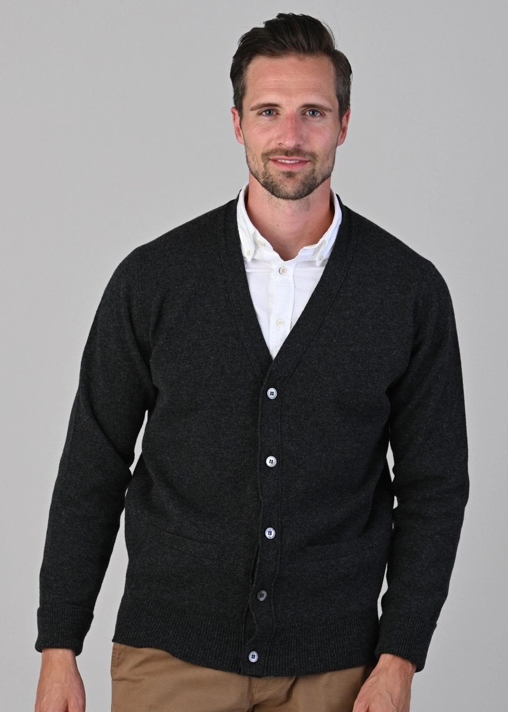 Mega Online Discount Rob 2 Ply Lambswool Cardigan
