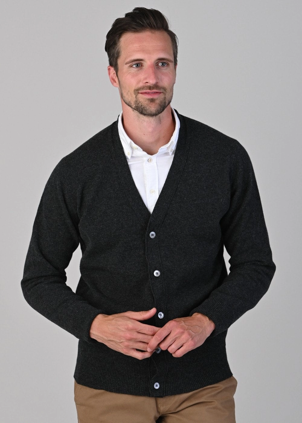 Rob 2 Ply Lambswool Cardigan Shop Grab Savings Online Exclusive Deal
