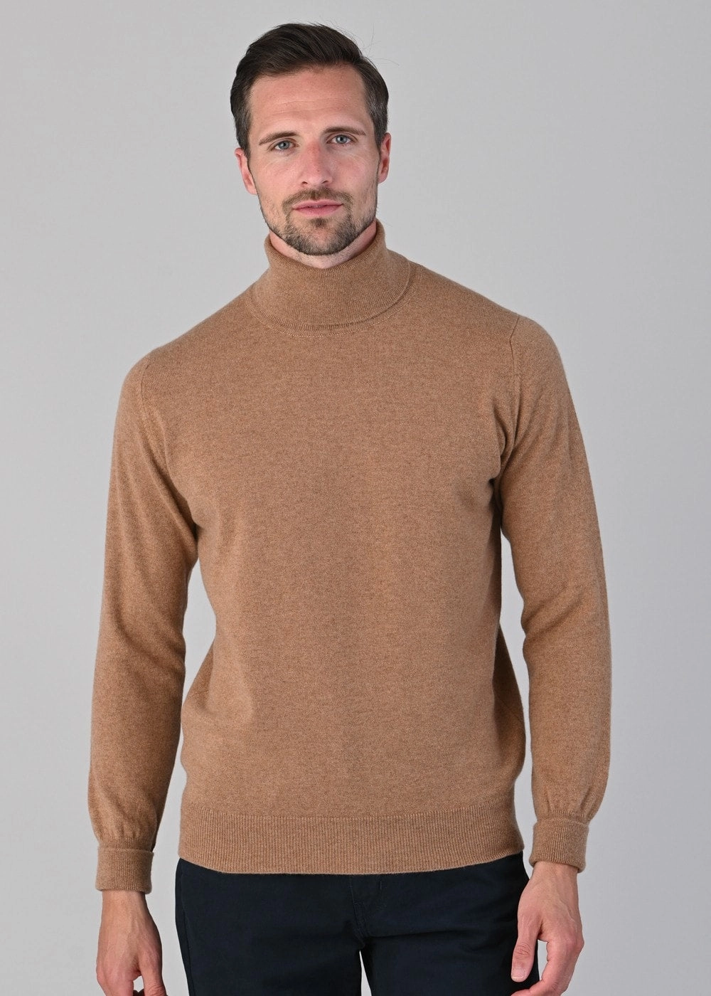 Oxton 1 Ply Cashmere Roll Neck Grab Your Savings