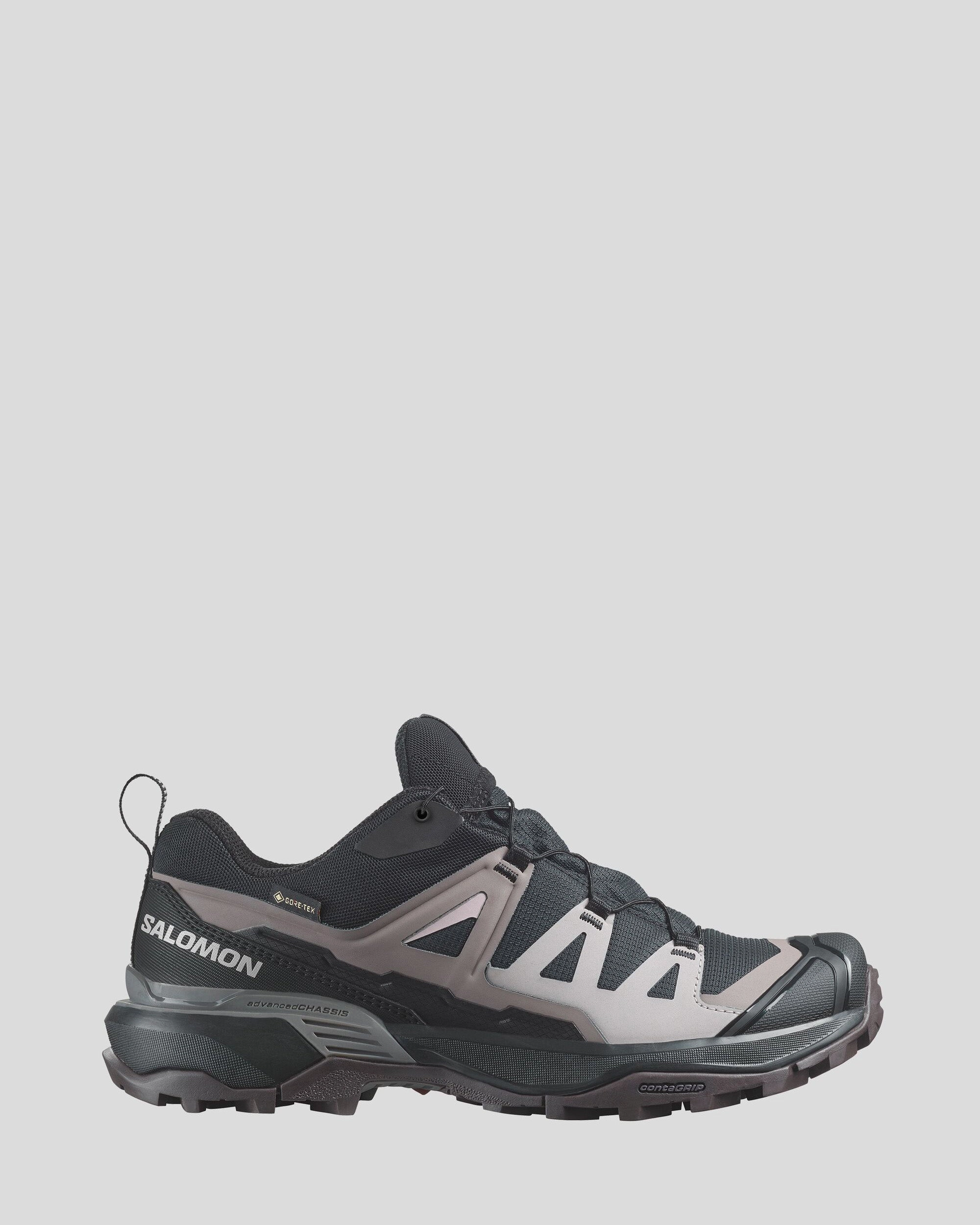 Women'S Salomon X Ultra 360 Gtx Hiking Shoes - Black/Plum Kitten/Shale Limited Time Offer