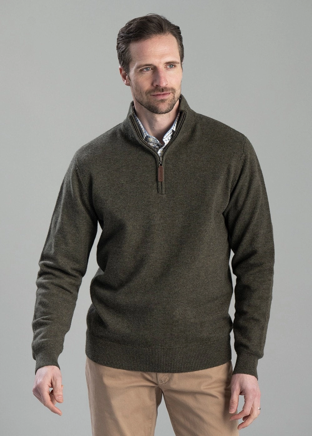 Special Price Offer Lewis Lambswool 1/4 Zip Jumper