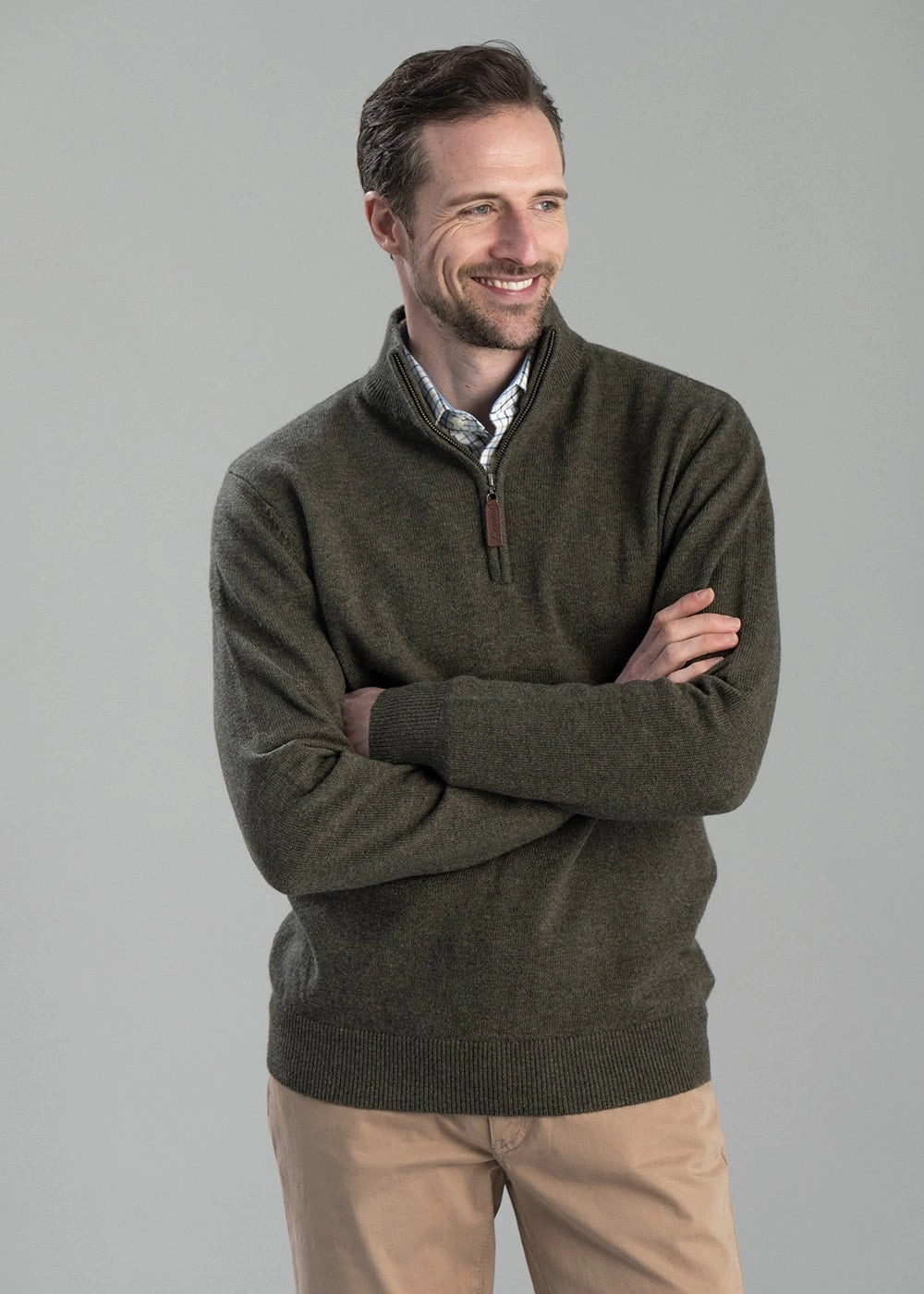 Special Online Offer Grab It Now Lewis Lambswool 1/4 Zip Jumper