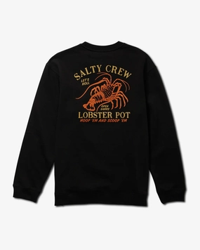 Clearance Alert Now Lobster Pot Crew Fleece - Black