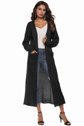 Long Sleeve Open Front Buttoned Cardigan Dont Miss Big Savings Todays Best Deal