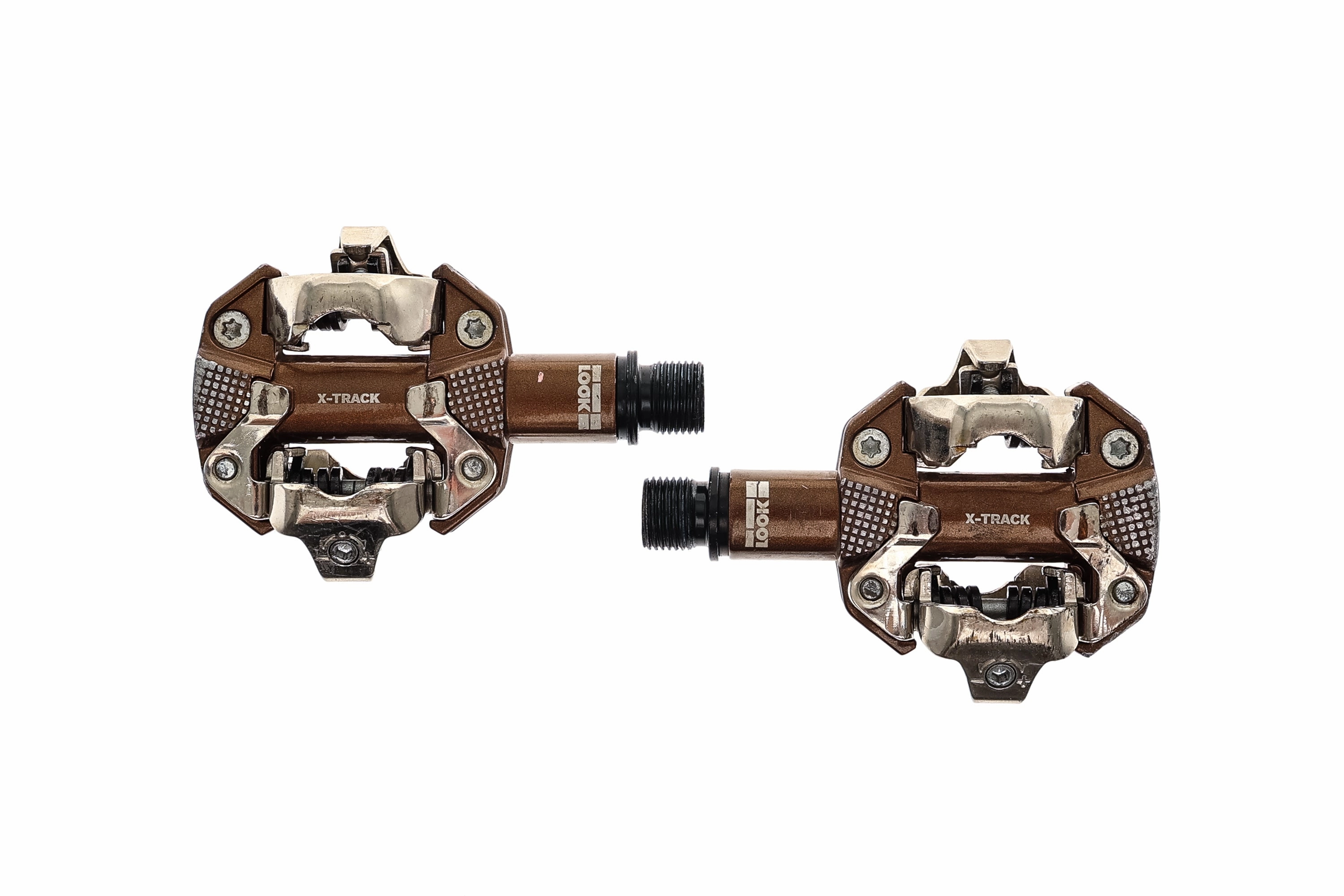 Look X-Track Pedals Clipless Brown