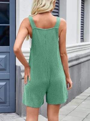 Lovelet Knotted Wide Strap Scoop Neck Overalls Limited Time Hot Deal Trending Today Steal