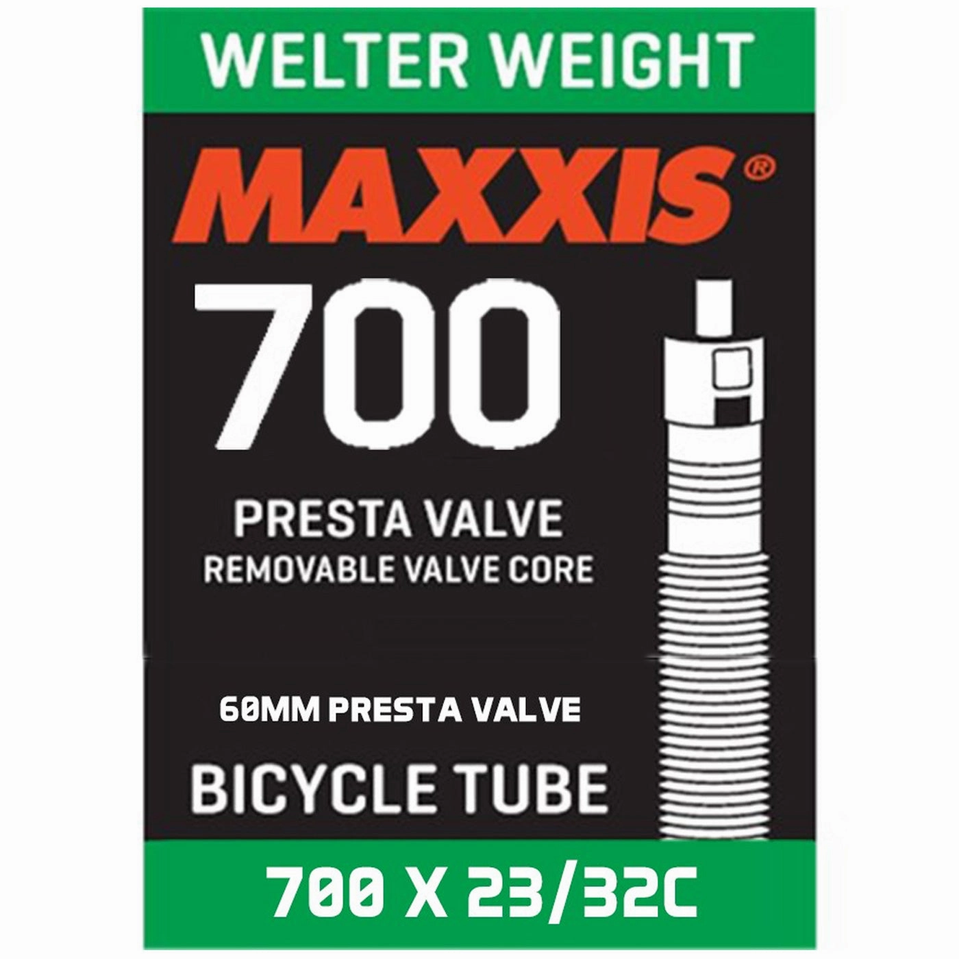 Maxxis welter weight 700x23/32 inner tube - Presta 60 mm