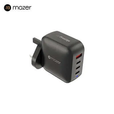 Mazer Ganprestige 100W Gan Wall Charger With Travel Pins (4 Ports) Daily Deal Frenzy Trending Deals Today