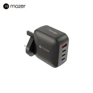 Mazer Ganprestige 100W Gan Wall Charger With Travel Pins (4 Ports) Daily Deal Frenzy Trending Deals Today