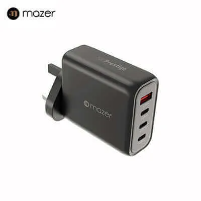 Exclusive Deal Inside Mazer Ganprestige 140W Gan Wall Charger With Travel Pins (4 Ports)