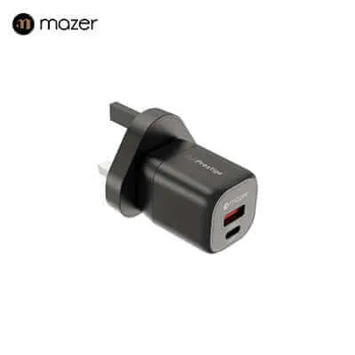 Mazer Ganprestige 20W Gan Wall Charger Us   Uk Pin (2 Ports) Shop Grab Savings Trending Today Steal