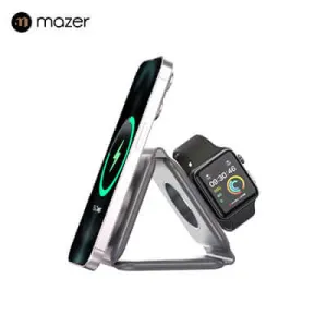 Mazer Mag Trifold 3-In-1 Foldable Wireless Charger Perfect Gift Offer Hot Pick of the Day