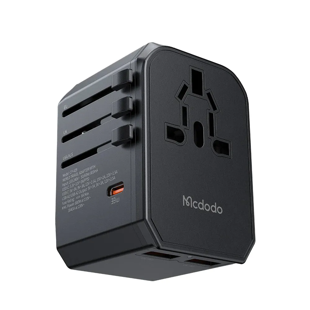 MustHave Clearance Hot Pick Deal Mcdodo 4290 33W Pd Fast Charging Universal Travel Adapter