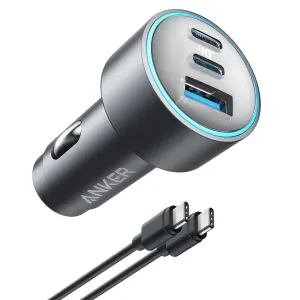Flash Deal Alert Hot Pick Deal Anker 335 Car Charger 67W With Usb-C To Usb-C Cable Black
