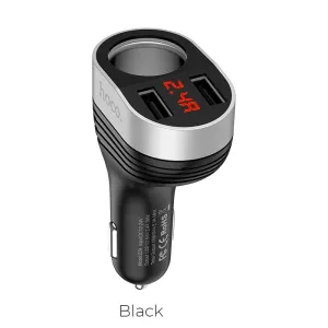 Weekend Sale Special Hoco Z29 Regal Digital Display Dual Usb Car Charger