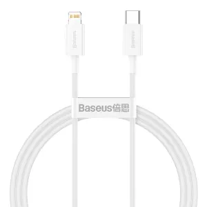 Clearance Alert Now Baseus Cable Superior Series Type-C To Lightning 20W 1M - White