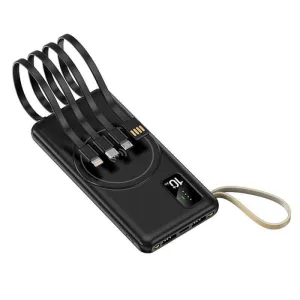 Wireless Powerbank With 4 Built-In Cables Grab Your Deal Today
