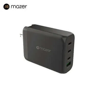 Dont Miss This Steal Dont Miss This Offer Mazer Ganprestige 120W Gan Wall Charger With Travel Pins (4 Ports)