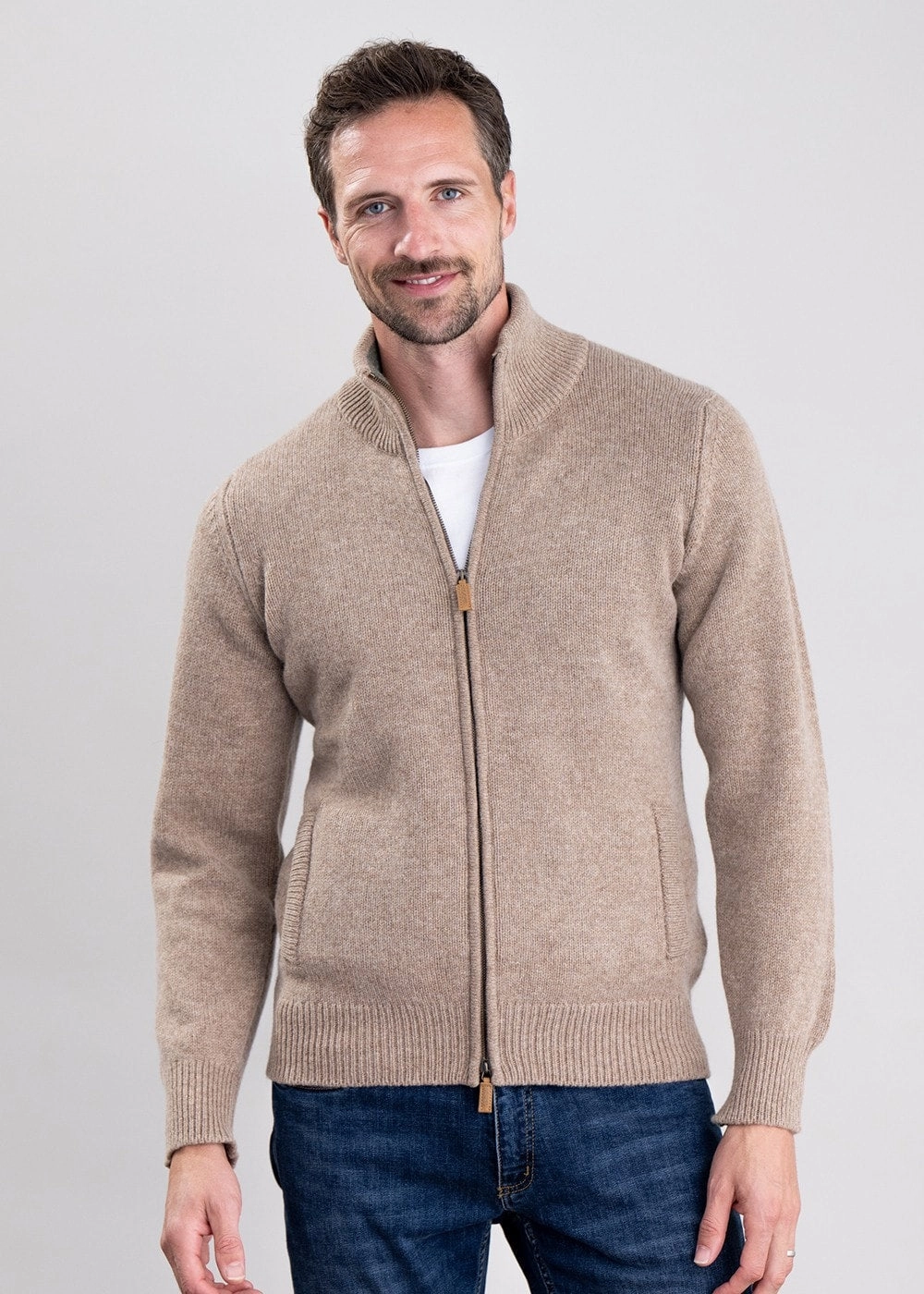 Big Sale Today Best Price Today Lambswool 4 Ply Plain Jacket