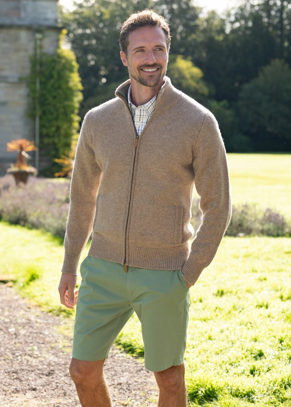 Lambswool 4 Ply Plain Jacket Mega Discount Today