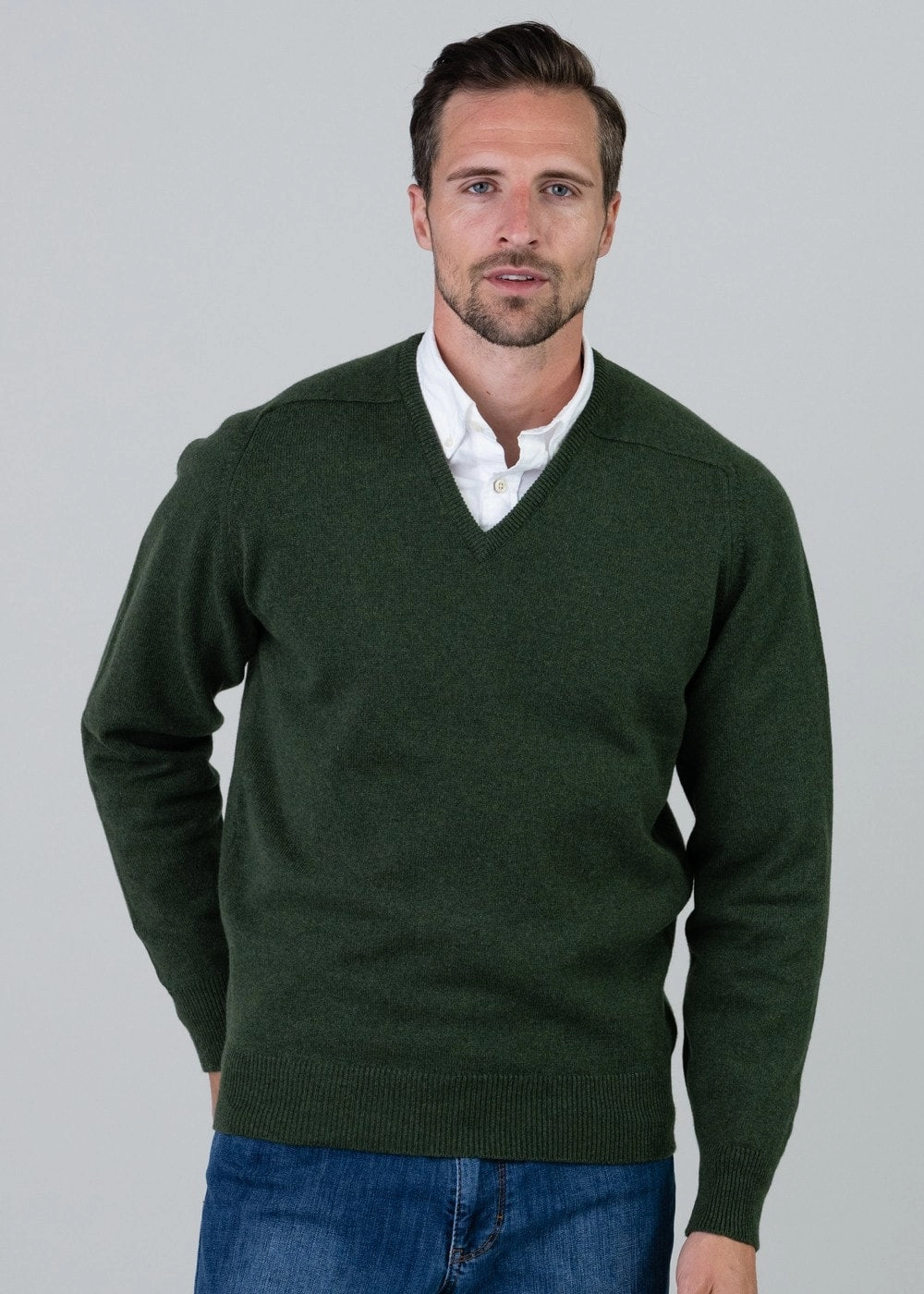 Leven 2 Ply Lambswool V-Neck Plus Size Sweet Deal Today