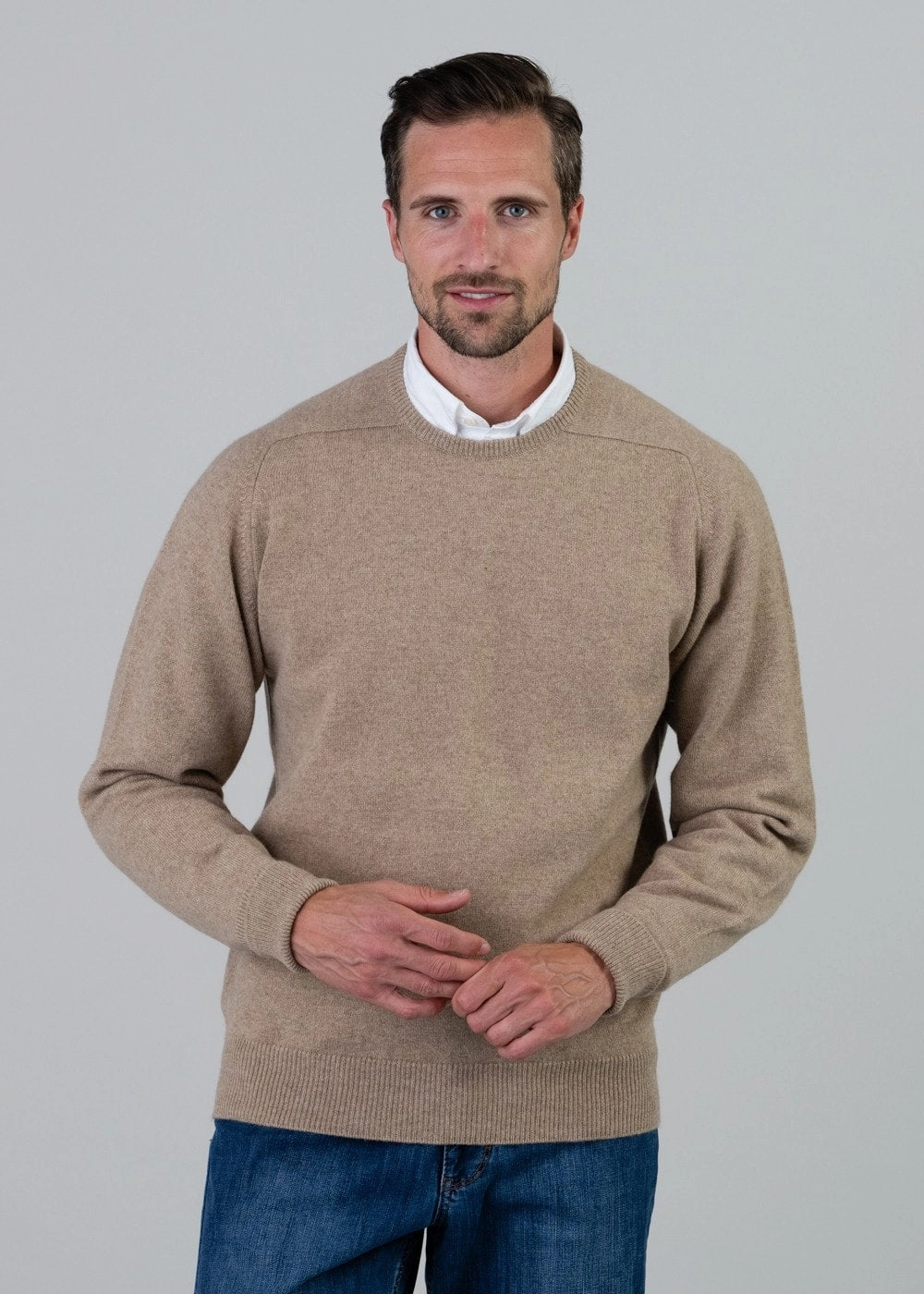Shop Save Big Melrose 2 Ply Cashmere Crew Neck