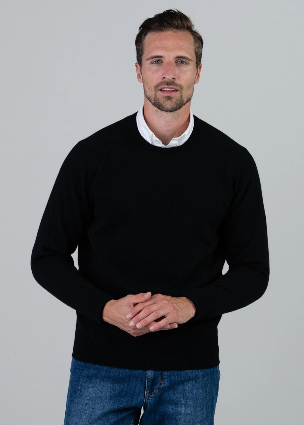 Shop Save Today Melrose 2 Ply Cashmere Crew Neck