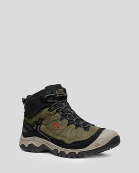 Limited Stock Deals Men'S Keen Targhee Iv Waterproof Mid Hiking Boots - Dark Olive/Gold Flame