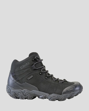 Men'S Oboz Bridger Mid Hiking Boots - Wide  - Black Sea Steal the Deal Now Special Offer Inside