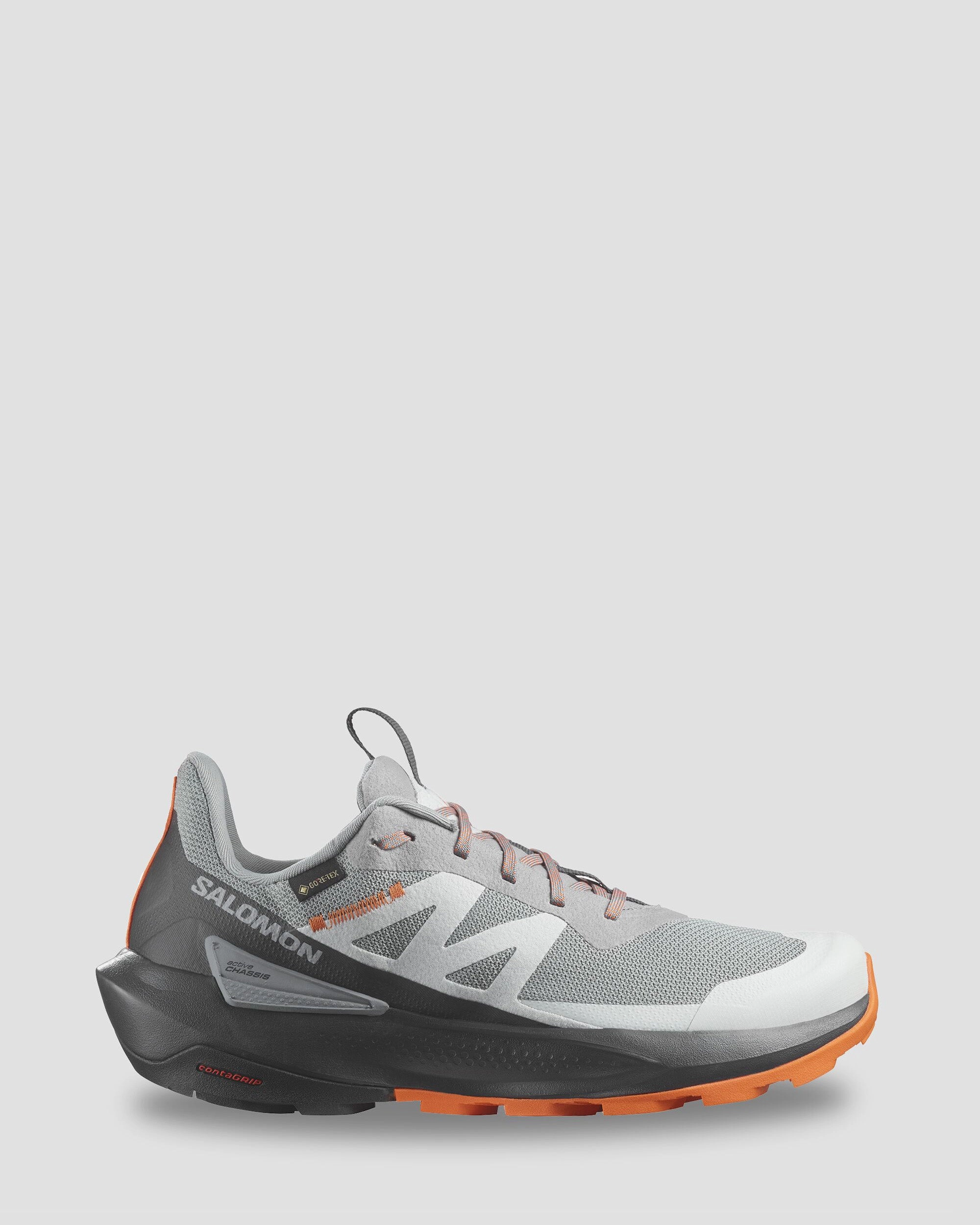 Trending Offer Today Daily Special Offer Men'S Salomon Elixir Activ Gtx Hiking Shoes - Sharkskin/Phantom/Dragon Fire