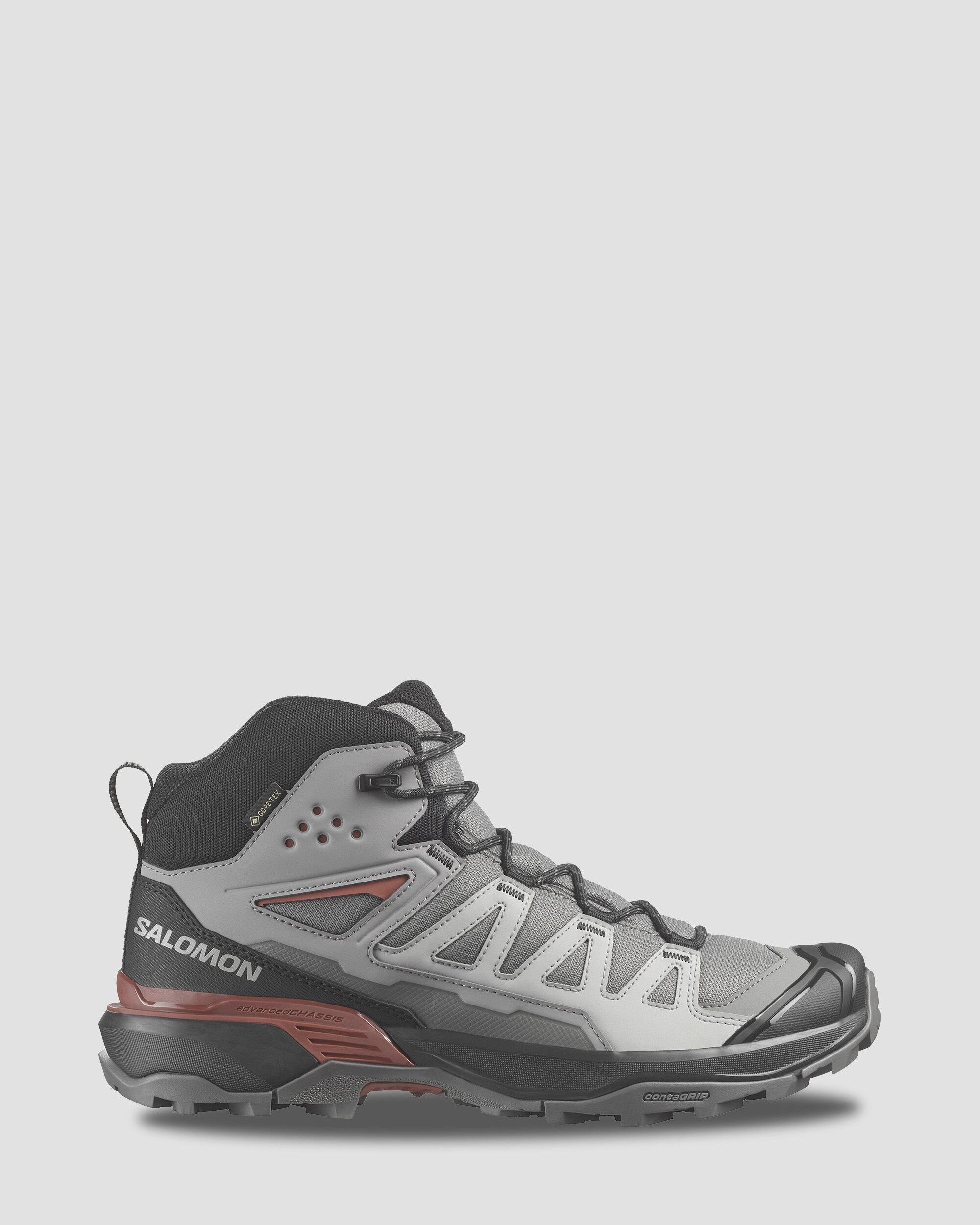 Instant Savings Deal Men'S Salomon X Ultra 360 Mid Gtx Hiking Boots - Pewter/Black/Burnt Henna