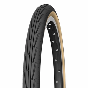 Michelin tire 650X1,1/2 Balloon Road City Junior Tube Type - Black/Beige 