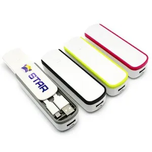 Hot Offer Frenzy Instant Discount Mini Power Bank With In-Built Cable