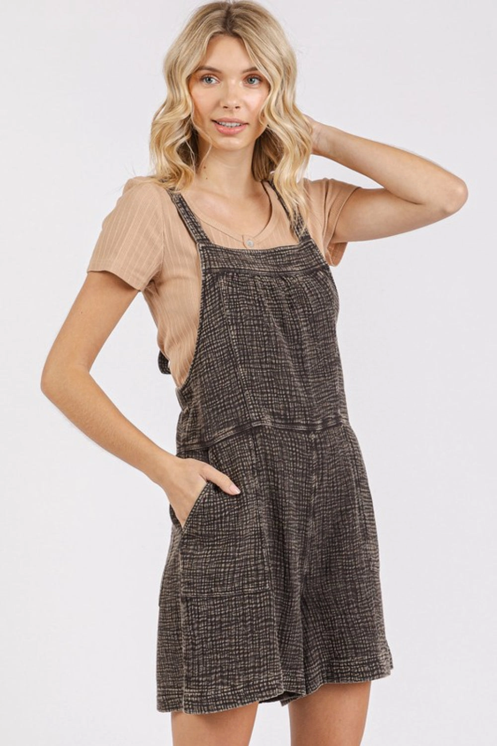 Mittoshop Textured Knotted Wide Strap Overalls Dont Wait Save Today Save More Online