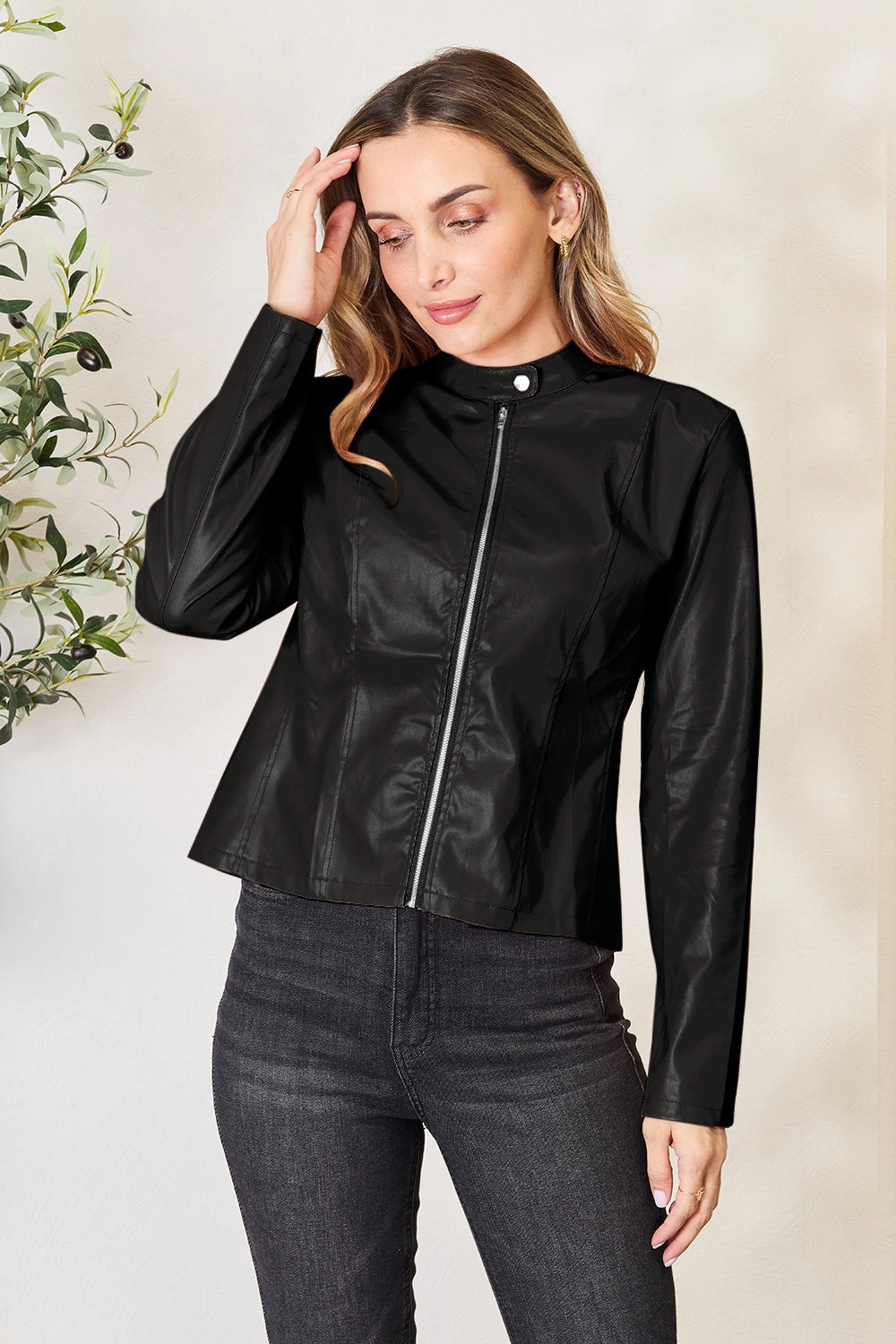 Mock Neck Zip Up Jacket Shop Hot Deals Flash Sale Alert Now