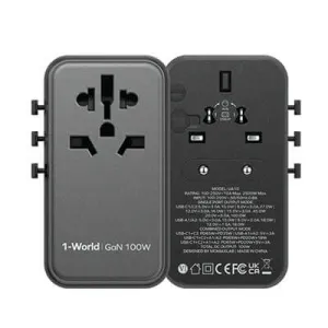 Momax 1-World Universal 4-Port Travel Gan Charger 100W Clearance Blowout Save Today Event