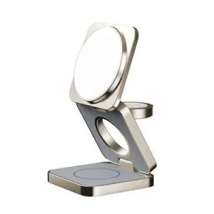 Steal the Deal Now Weekend Flash Offer Momax Q2.Mag 3-In-1 Foldable Qi2 15W Magnetic Wireless Charging Stand