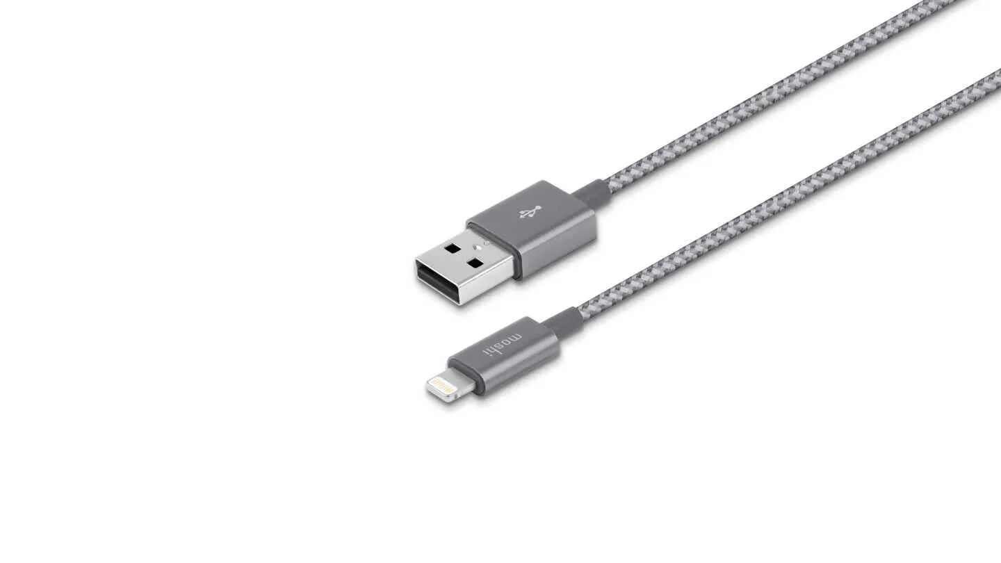 Moshi Integra Usb-A To Lightning Charge/Sync Cable 4 Ft (1.2 M) - Titanium Gray Grab Todays Deal