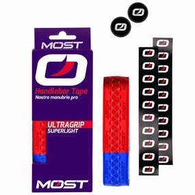 MOST Ultragrip Superlight PT Handlebar Tape - Red Blue