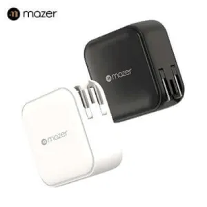 Best Price Online Grab the Deal Now Mazer Compact 100W Gan Wall Charger With Travel Pins (4 Ports)