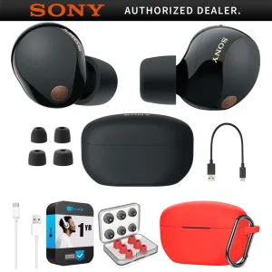 Instant Savings Inside Sony Noise Canceling Truly Wireless Earbuds, Black   Accessories   Warranty Bundle