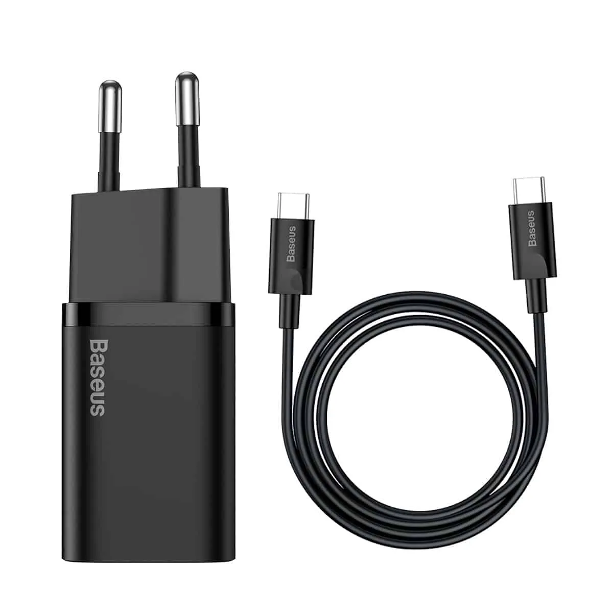 Baseus Super Si Quick Charger 1C 25W Eu Sets (With Mini Cable Type-C To Type-C 3A 1M) Black Clearance Savings Now