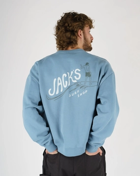 Bobber Heavyweight Crewneck - Blue Best Price Online