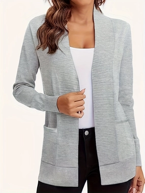 MustHave Gift Ideas Dont Miss Hot Deals Open Front Long Sleeve Sweater Cardigan