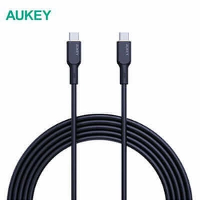 Todays Steal Limited Stock Hot Deal Aukey Cb-Scc101/Cb-Scc102 Circlet Blink 100W Silicone Usb-C To Usb-C Cable